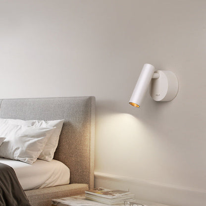 Minimalist Aluminum Round Cylinder LED Wall Sconce Lamp