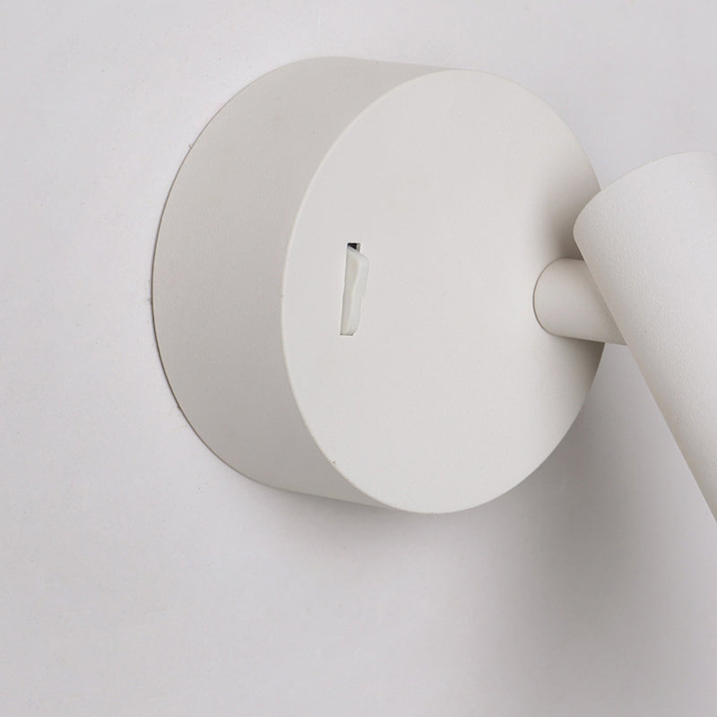 Minimalist Aluminum Round Cylinder LED Wall Sconce Lamp