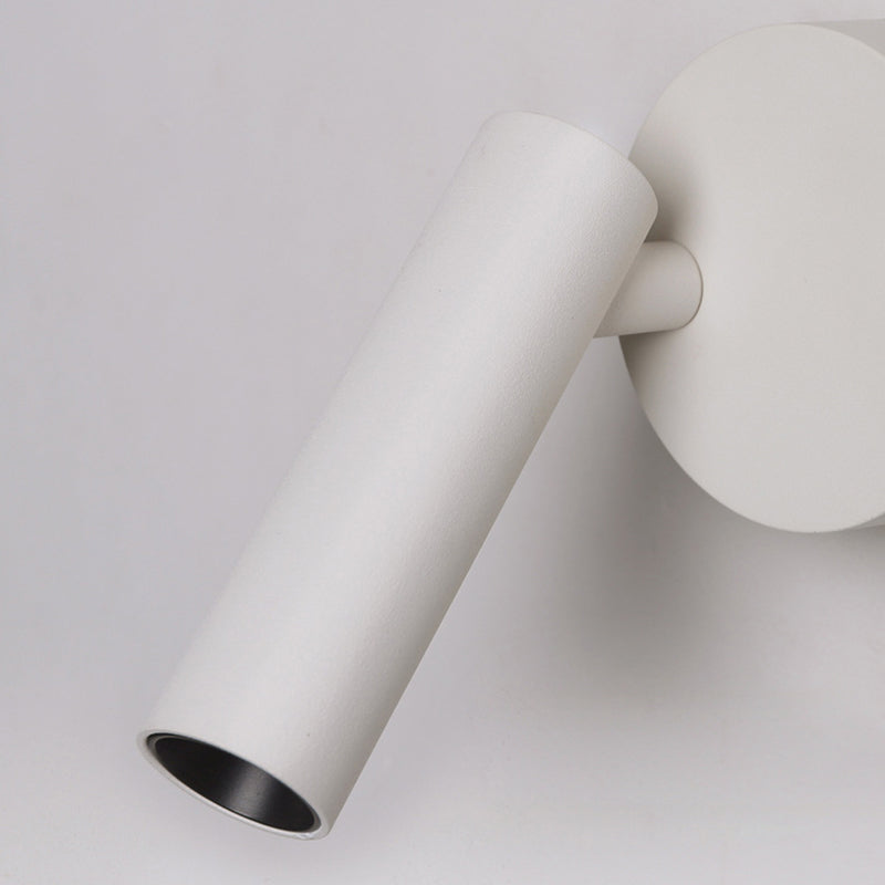 Minimalist Aluminum Round Cylinder LED Wall Sconce Lamp
