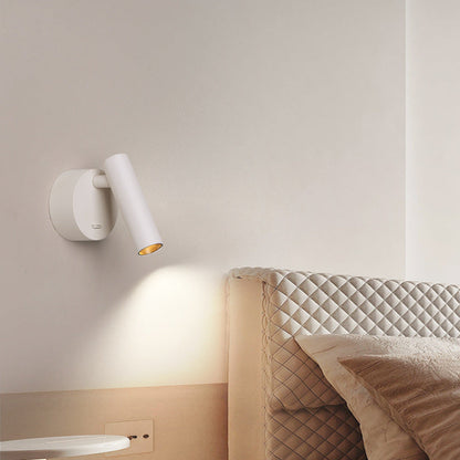 Minimalist Aluminum Round Cylinder LED Wall Sconce Lamp