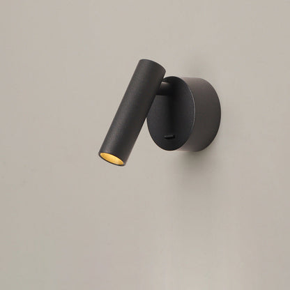 Minimalist Aluminum Round Cylinder LED Wall Sconce Lamp