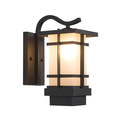 Plaid Lantern Outdoor Waterproof 1-Light Wall Sconce Lamp