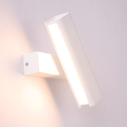 Simple Metal Linear Rotating 1-Light LED Wall Sconce Lamp