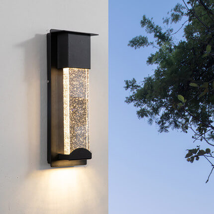 Outdoor LED Induction Crystal Outdoor Wall Sconce Lamps