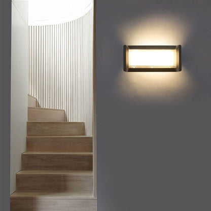 Waterproof Rectangular LED 1-Light Outdoor Wall Sconce Lamp