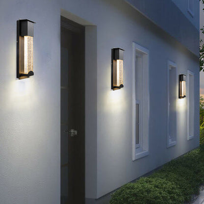 Outdoor LED Induction Crystal Outdoor Wall Sconce Lamps