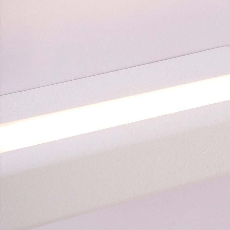 Simple Metal Linear Rotating 1-Light LED Wall Sconce Lamp