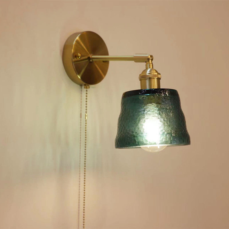 Nordic Glass Creative Zipper 1-Light Wall Sconce Lamp