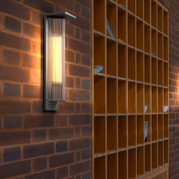 Aluminum Glass Outdoor Waterproof Wall Sconce Lamp