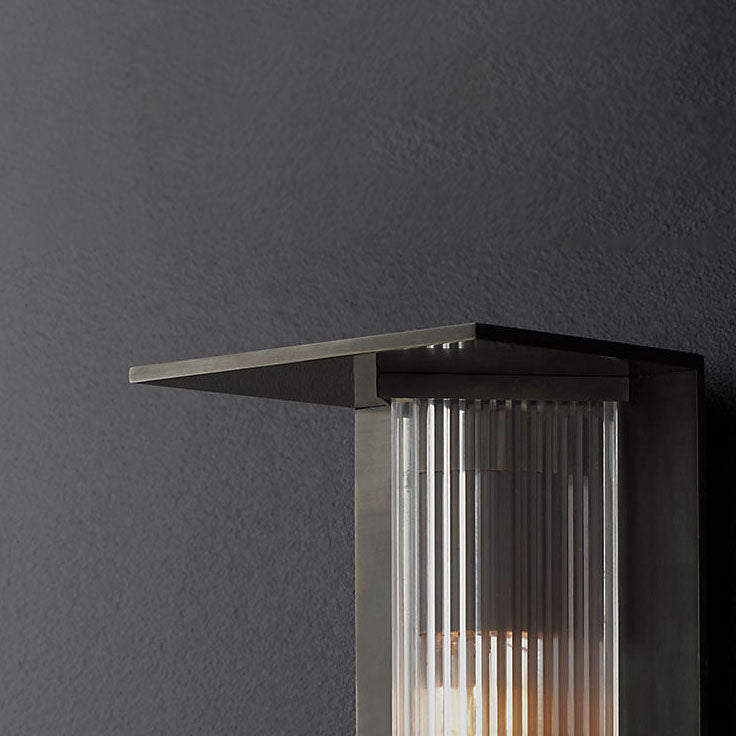 Aluminum Glass Outdoor Waterproof Wall Sconce Lamp