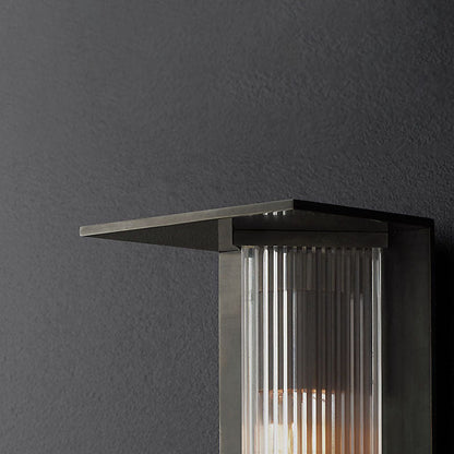 Aluminum Glass Outdoor Waterproof Wall Sconce Lamp