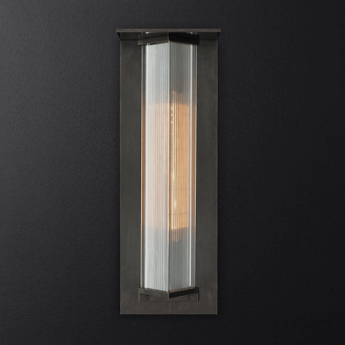 Aluminum Glass Outdoor Waterproof Wall Sconce Lamp