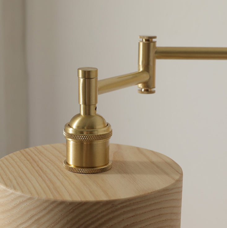 Walnut Japanese Style Adjustable LED Wall Sconce Lamp