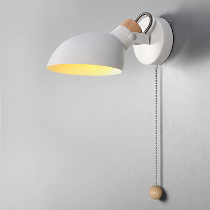 Iron Round Head Rotatable 1-Light Wall Sconce Lamp