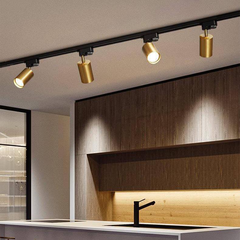 Modern Tubular Track Lighting 3/4/5-Light Flush Mount