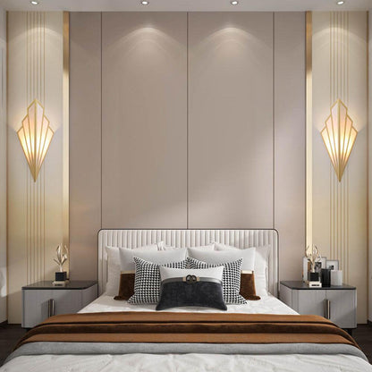 Creative Linen Scalloped Shade 1-Light Wall Sconce Lamps