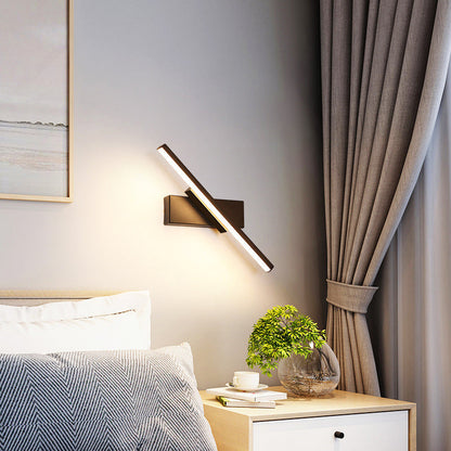 Iron Long Bar Design Rotatable LED Wall Sconce Lamp