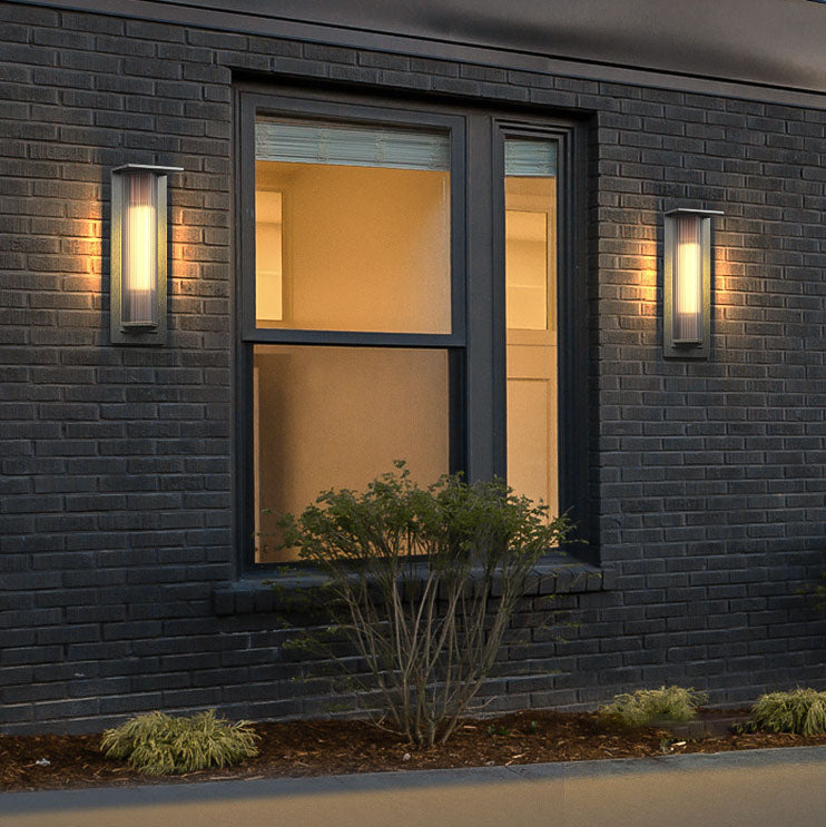 Aluminum Glass Outdoor Waterproof Wall Sconce Lamp