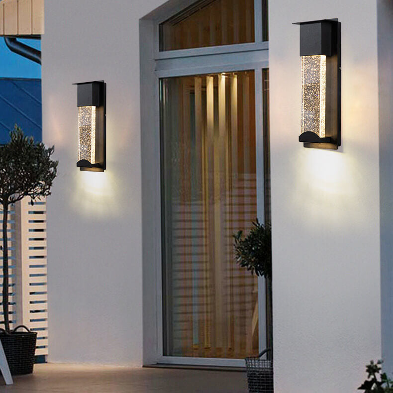 Outdoor LED Induction Crystal Outdoor Wall Sconce Lamps