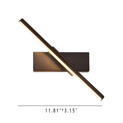 Iron Long Bar Design Rotatable LED Wall Sconce Lamp
