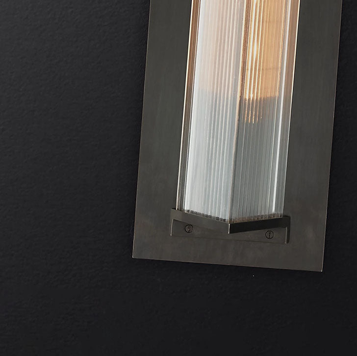 Aluminum Glass Outdoor Waterproof Wall Sconce Lamp