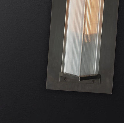 Aluminum Glass Outdoor Waterproof Wall Sconce Lamp