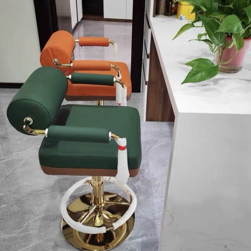 Contemporary Leather Bar Stool