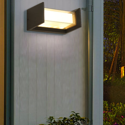 Waterproof Rectangular LED 1-Light Outdoor Wall Sconce Lamp