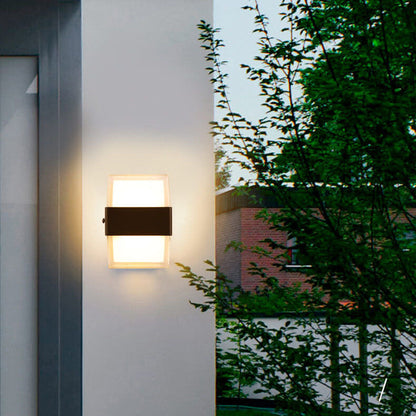 Waterproof Square LED 1-Light Outdoor Wall Sconce Lamps