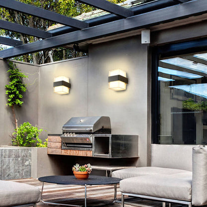Waterproof Square LED 1-Light Outdoor Wall Sconce Lamps