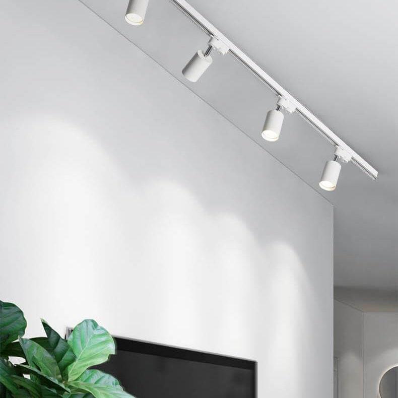 Modern Tubular Track Lighting 3/4/5-Light Flush Mount