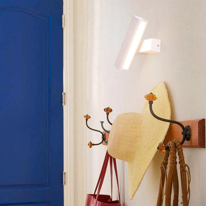 Simple Metal Linear Rotating 1-Light LED Wall Sconce Lamp
