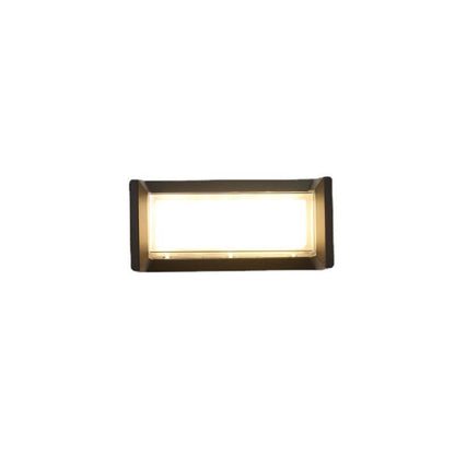 Waterproof Rectangular LED 1-Light Outdoor Wall Sconce Lamp