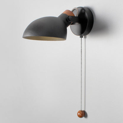 Iron Round Head Rotatable 1-Light Wall Sconce Lamp