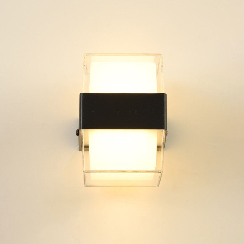 Waterproof Square LED 1-Light Outdoor Wall Sconce Lamps
