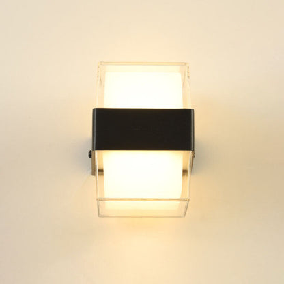Waterproof Square LED 1-Light Outdoor Wall Sconce Lamps