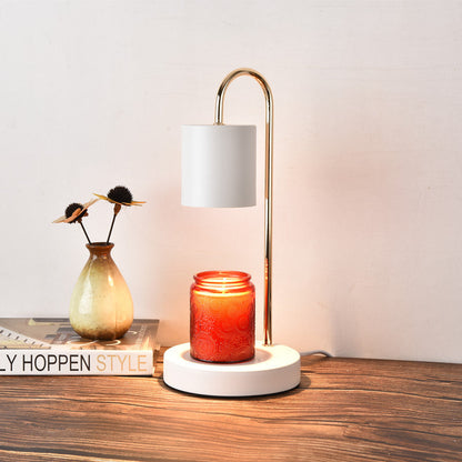 Curved Metal Table Lamp for Reading