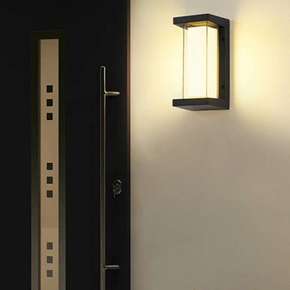 Waterproof Rectangular LED 1-Light Outdoor Wall Sconce Lamp