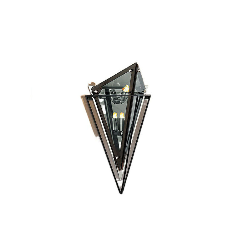 Modern Creative Glass Triangle 1-Light Wall Sconce Lamp