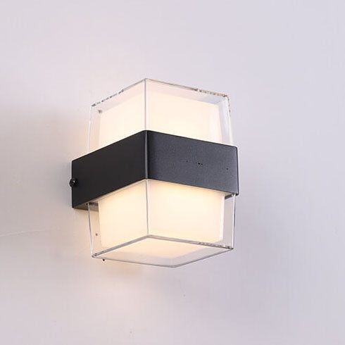 Waterproof Square LED 1-Light Outdoor Wall Sconce Lamps