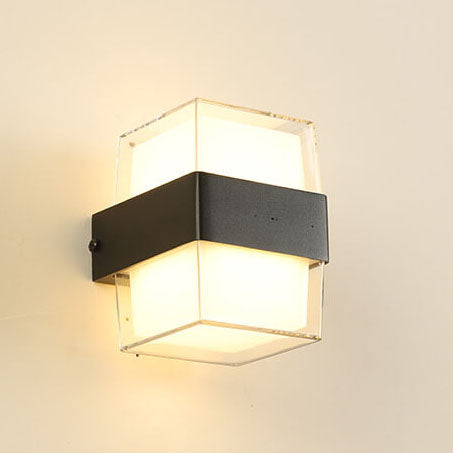 Waterproof Square LED 1-Light Outdoor Wall Sconce Lamps