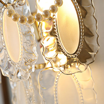 Shabby Decor Petal Crystal Shade 1-Light Wall Sconce Lamp