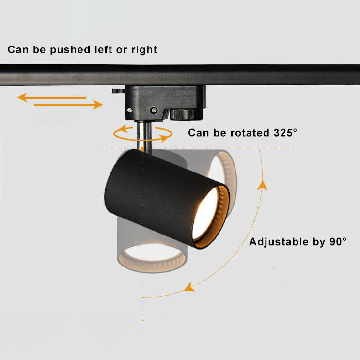 Modern Tubular Track Lighting 3/4/5-Light Flush Mount