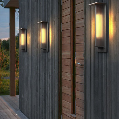 Aluminum Glass Outdoor Waterproof Wall Sconce Lamp
