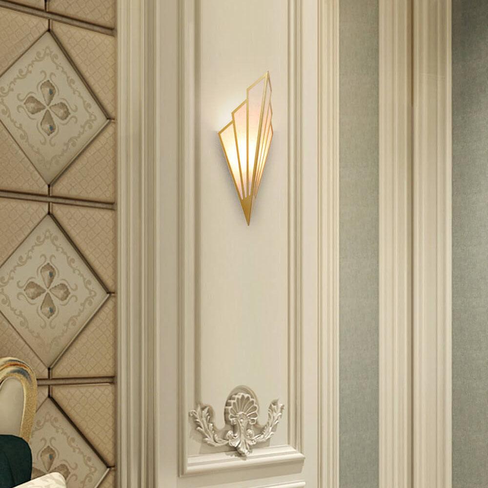 Creative Linen Scalloped Shade 1-Light Wall Sconce Lamps