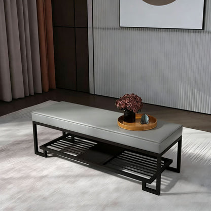 Modern Iron Shoe Bench
