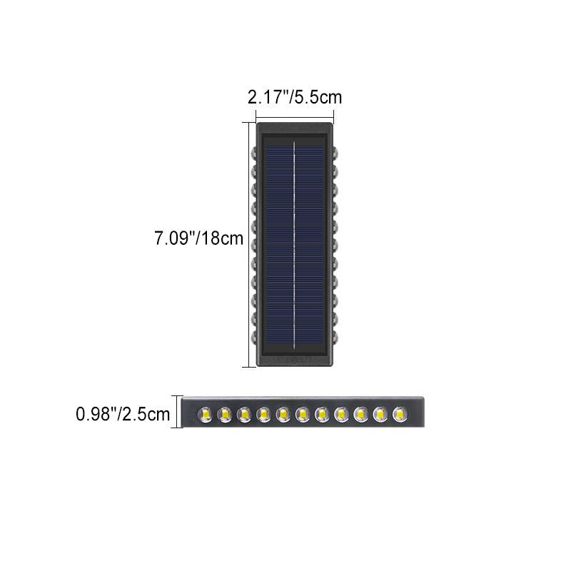 Simplicity Rectangular ABS PVC LED Wall Sconce Lamp