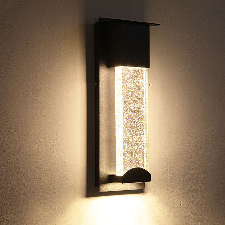 Outdoor LED Induction Crystal Outdoor Wall Sconce Lamps