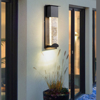 Outdoor LED Induction Crystal Outdoor Wall Sconce Lamps