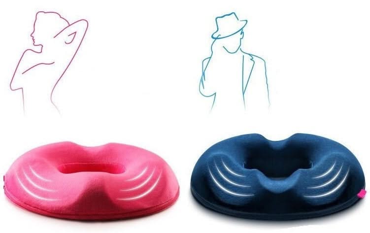 Donut Cushion with Memory Foam & Non-Slip Base